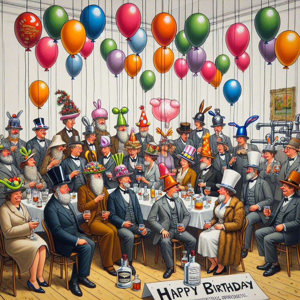 Holidays, and Gin Birthday Card