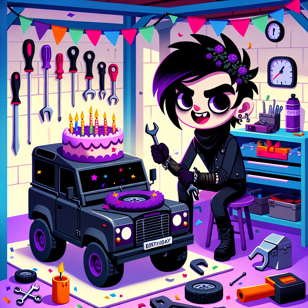 Land rover, Shed, Tools, Mechanic, and Goth Birthday Card