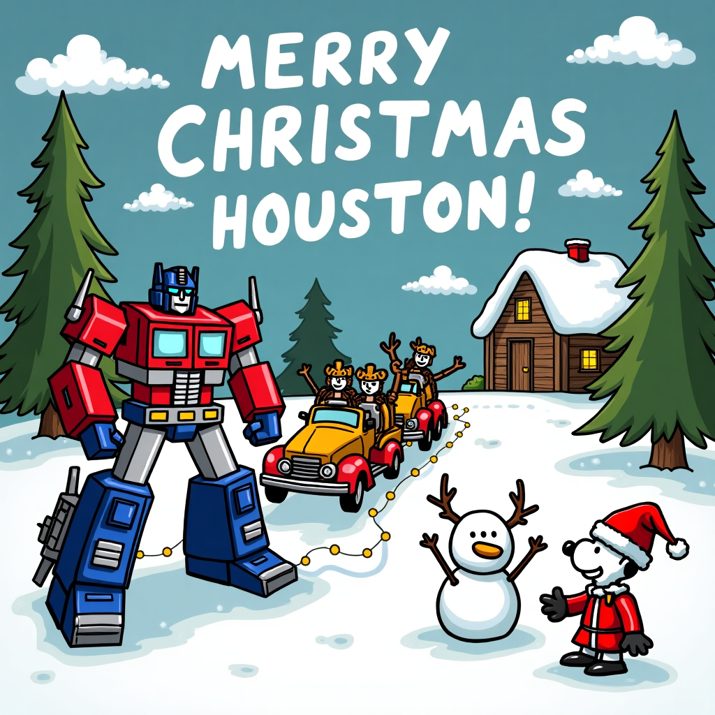 Transformers Christmas Card