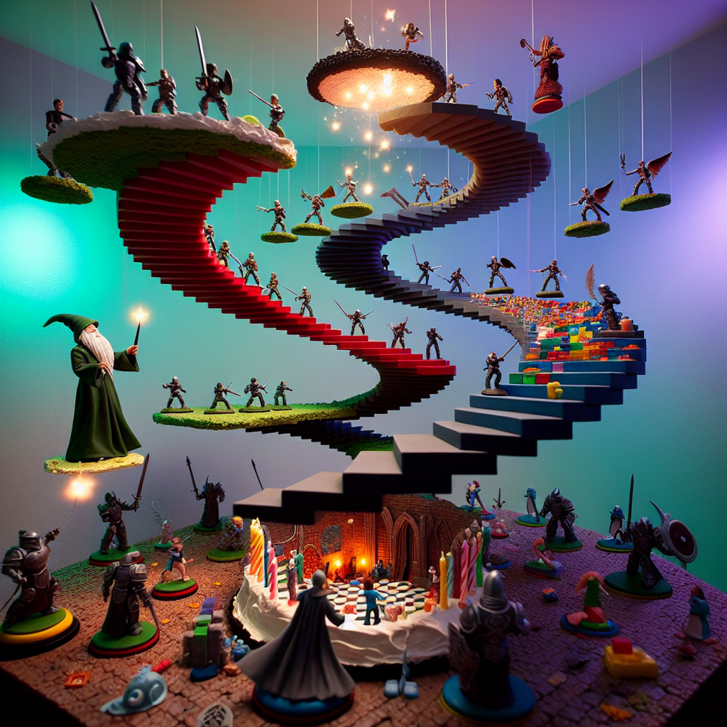 Dungeons &Dragons, Warhammer, and Lego Birthday Card