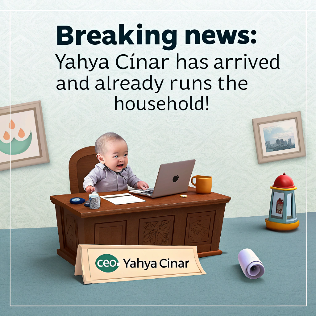 Welcome Yahya Çınar New-baby Card