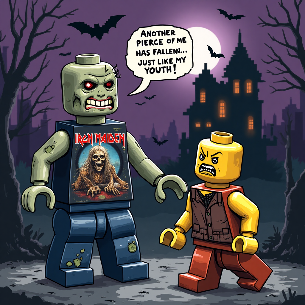 The walking dead, iron maiden, lego, horror,, and Birthday Card