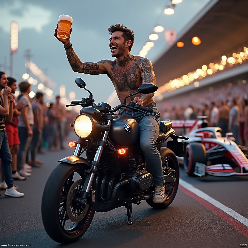 DJ, Motorbike, Formula1, Tattoo, BMW, Beer, and Birthday Card