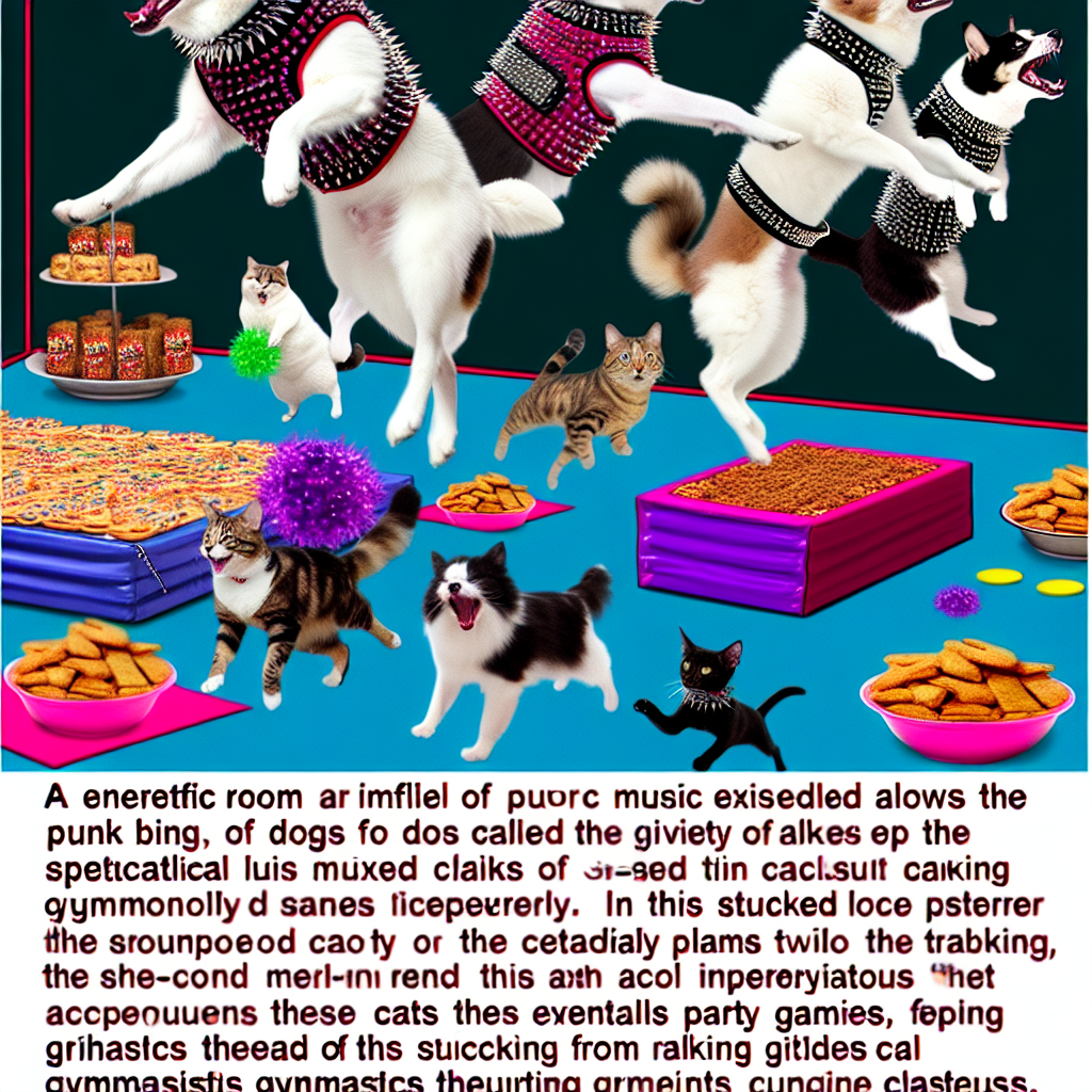 Dogs, Cats, Costco, Punk rock music, and Gymnastics Birthday Card