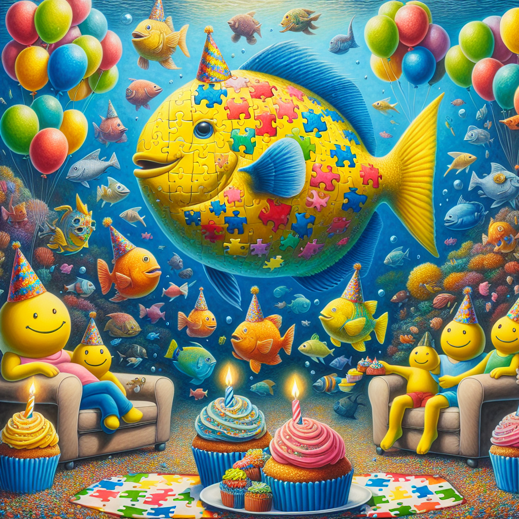 Ocean sun fish, The simpsons, Cupcakke, Memes, and Autism Birthday Card