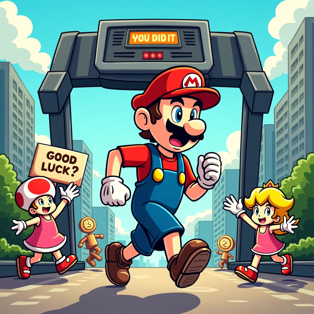 Marathon, Good luck, Gaming, and Nintendo Congratulations Card