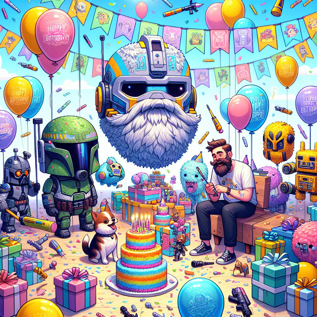 Star Wars Clone Wars, Asterix, Obelisk and Dogmatix Birthday Card