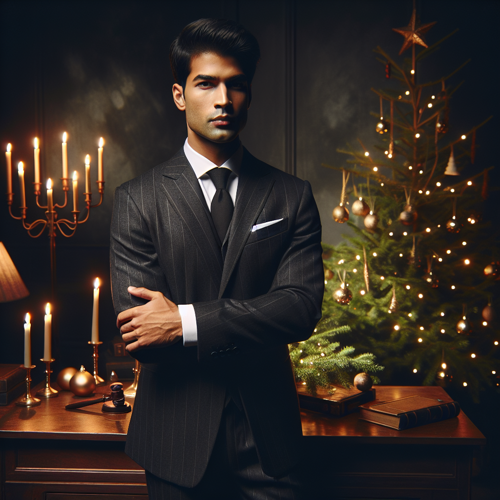 Avvocato elegante e serio Christmas Card