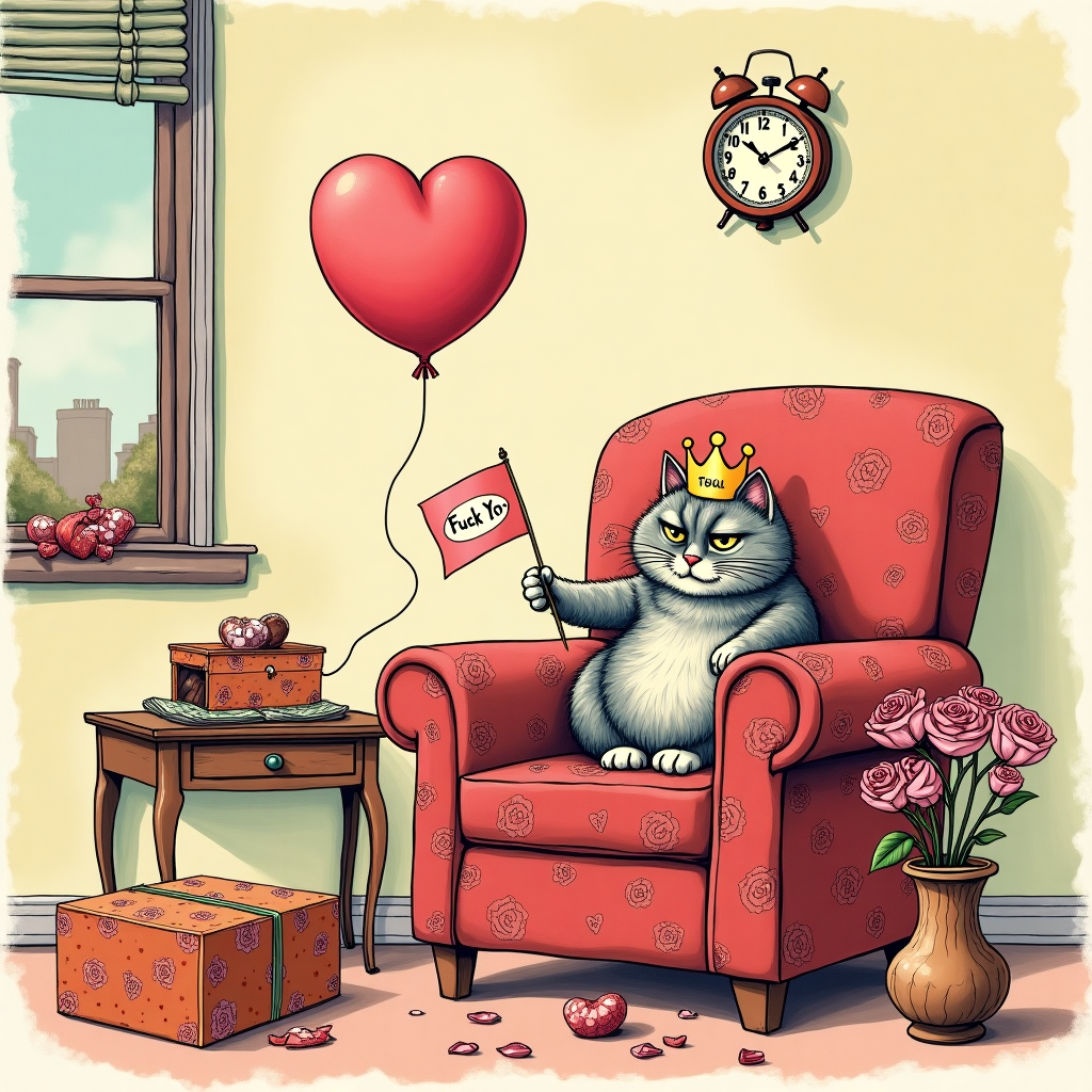 So it's valentines.... fuck it and fuck you Valentines-day Card