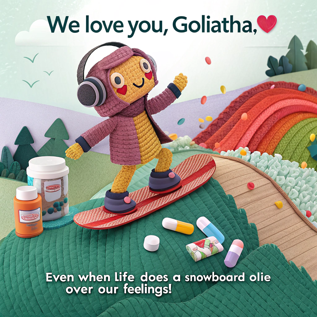 Happy Gilmore, crafting, snowboarding, hip hop music, herbal supplements, fingers, and Sympathy Card