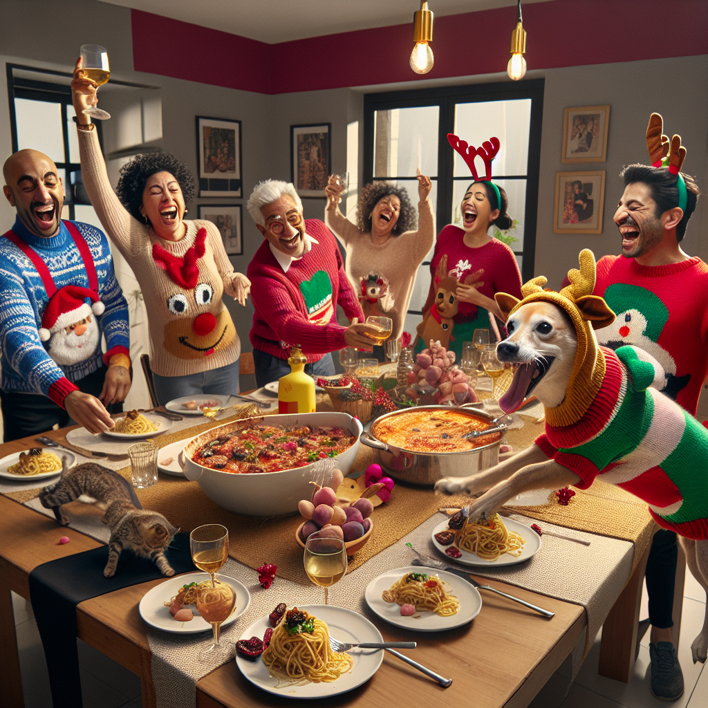 Food/holiday/familia Christmas Card