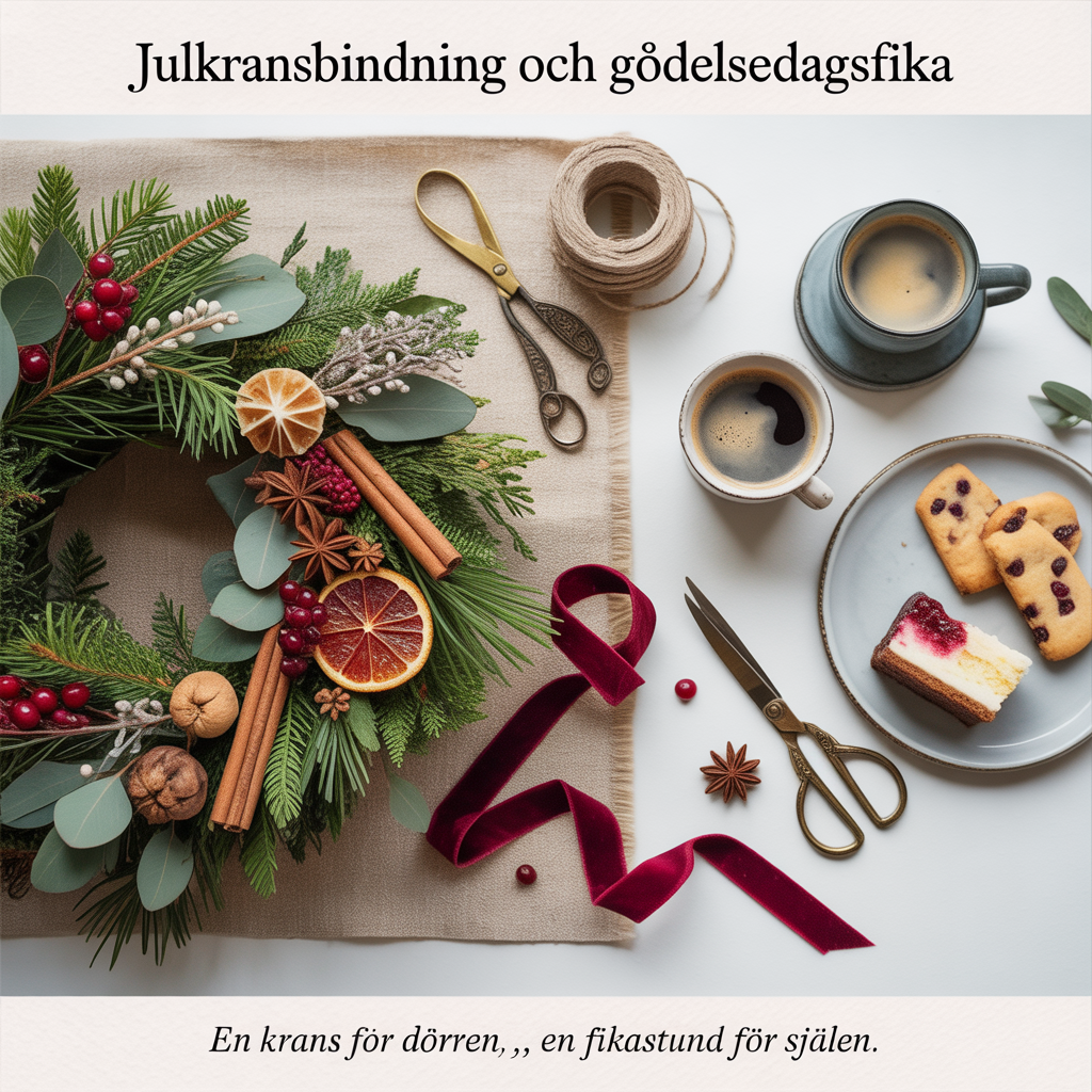 Christmas wreath, and Christmas Card