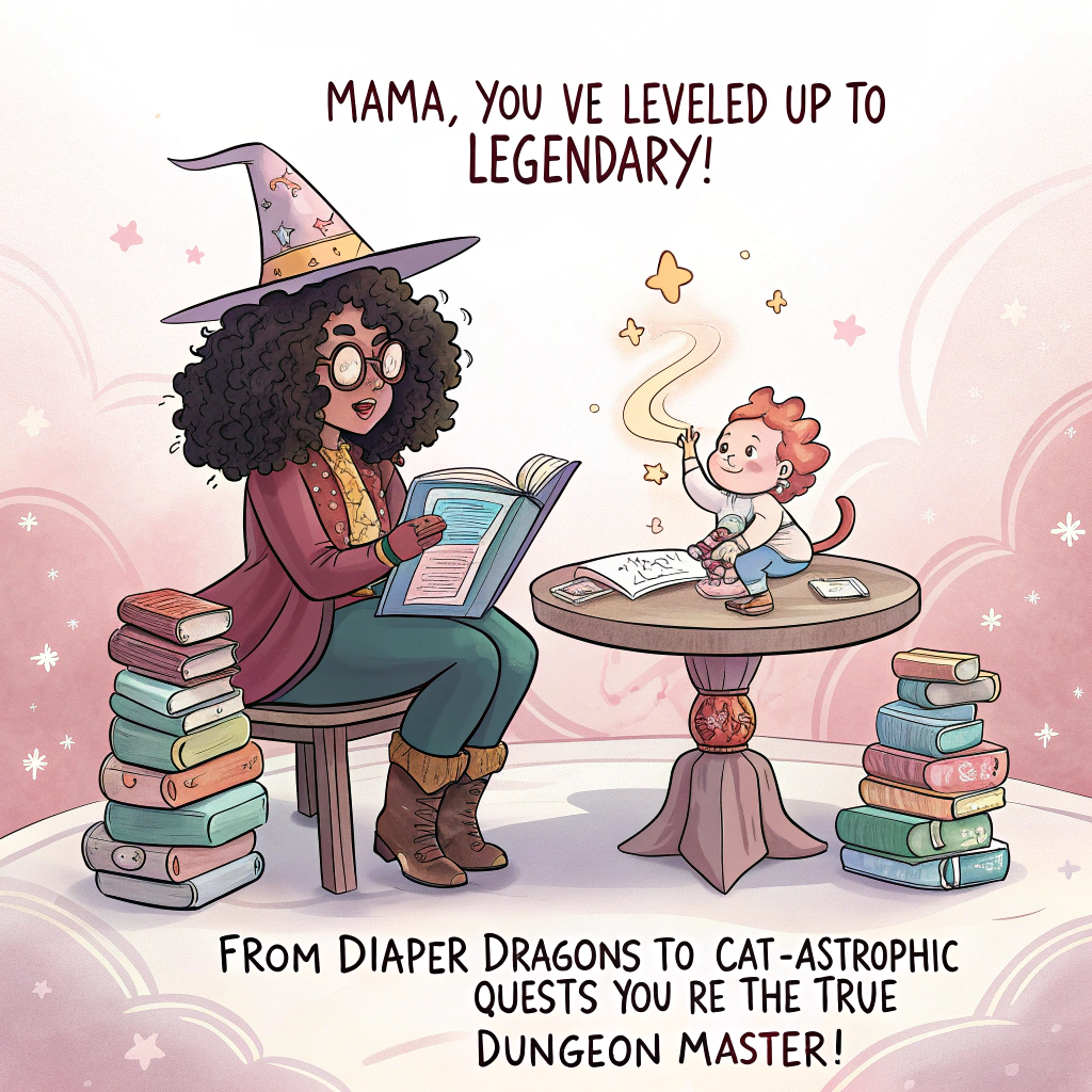 DND , Diapers , Harry Potter , Black curly hair , Italian , Cats, Being a mama, and Birthday Card