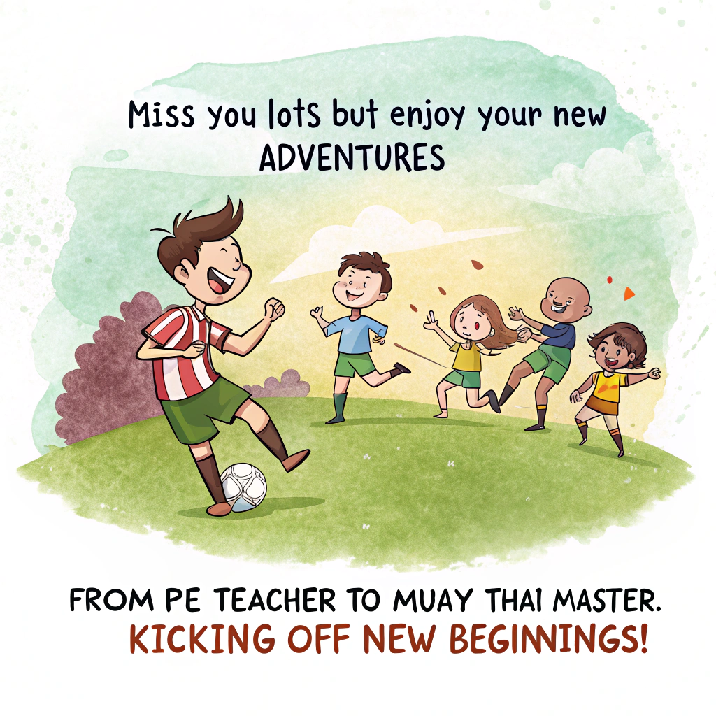 Sport Thailand pe teachers, and Farewell Card