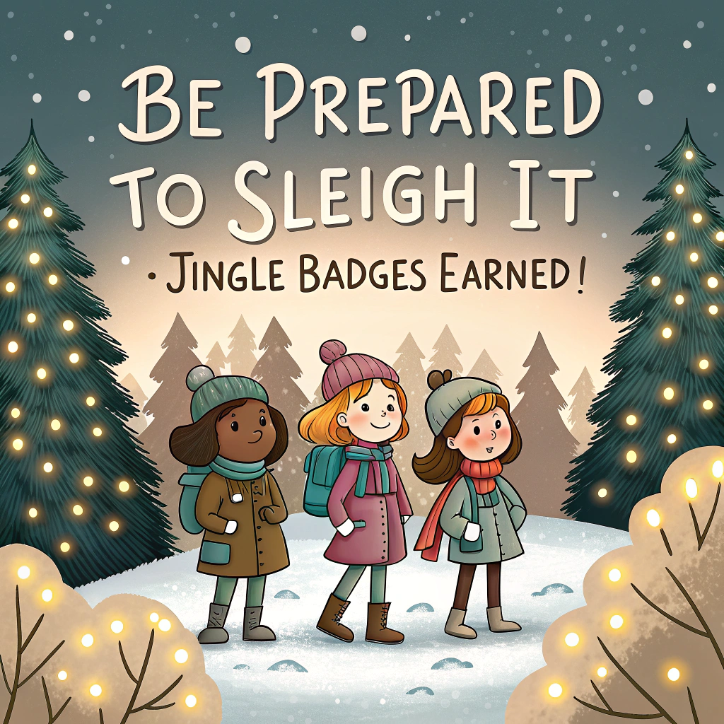 Scouts,girlguides, and Christmas Card