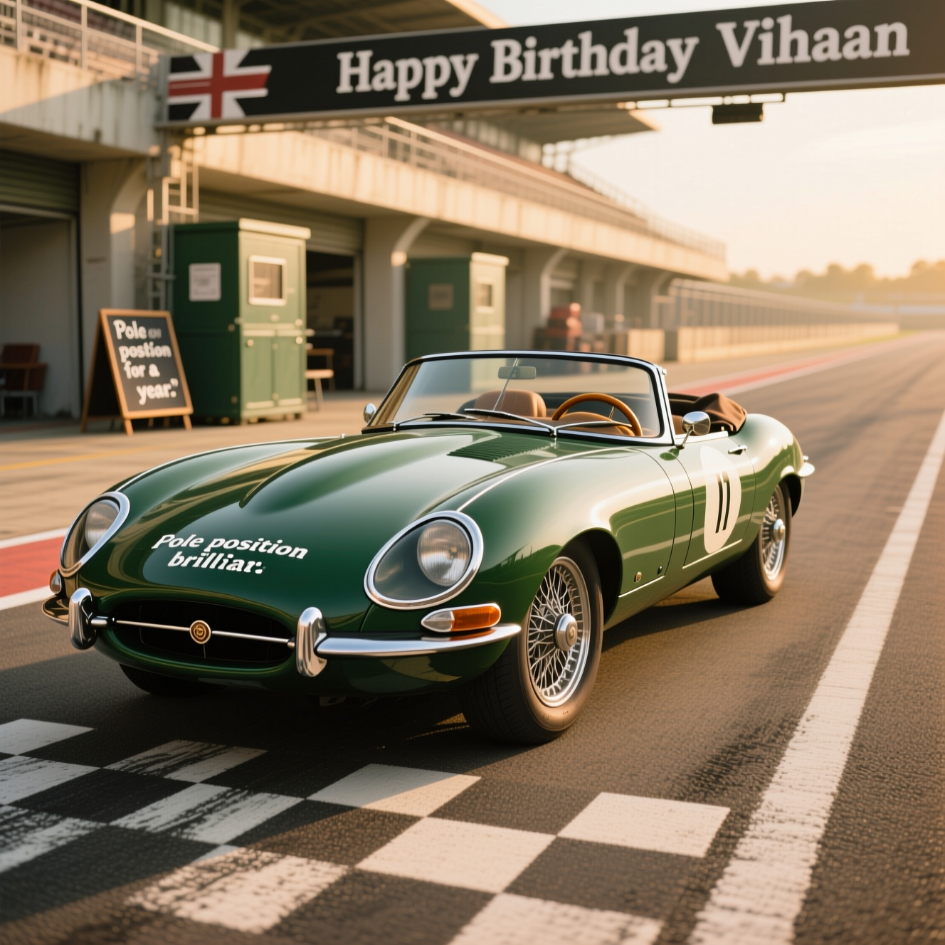Jaguar e type roadster , Cars , Racing track , and Birthday Card