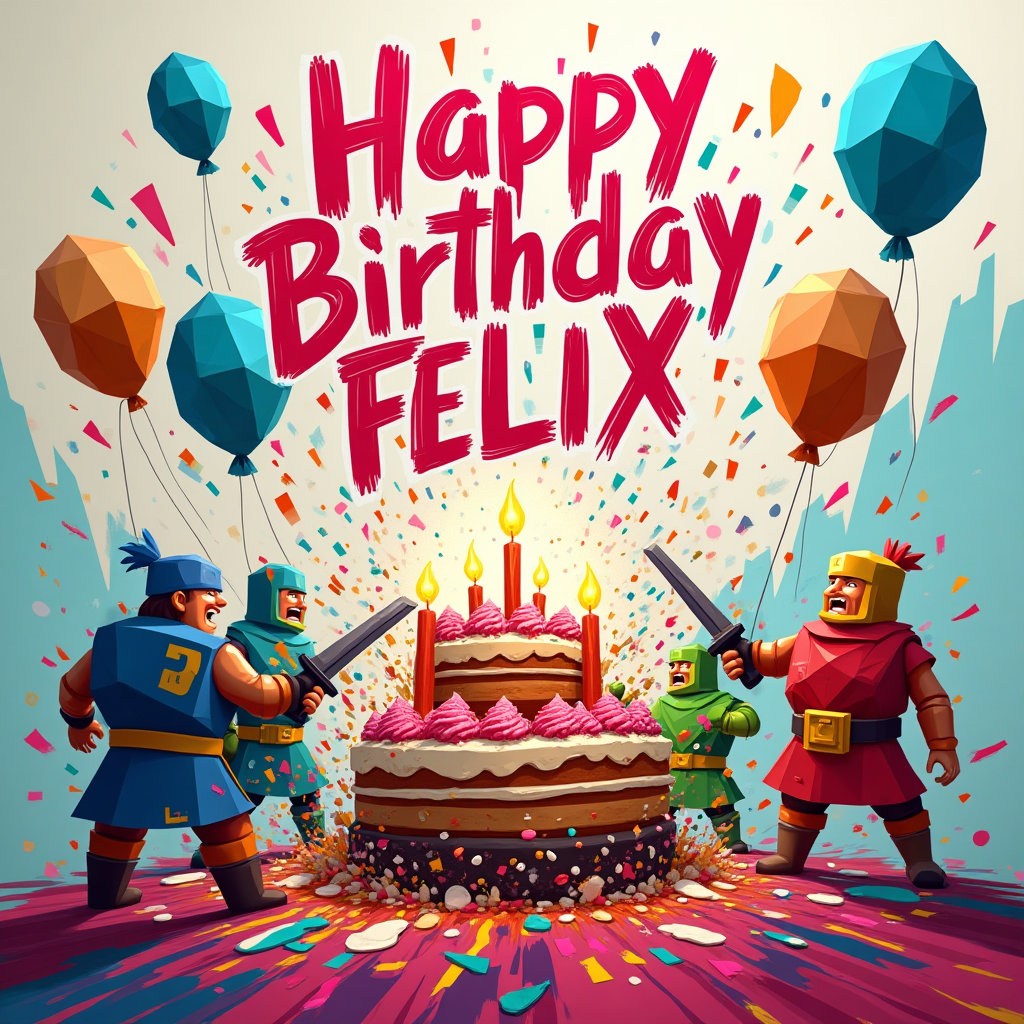 Clash of clans , and Birthday Card