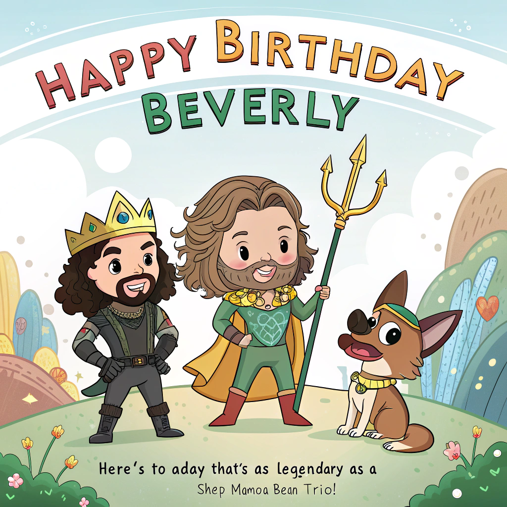 German shepards,Jason mamoa,sean bean, and Birthday Card