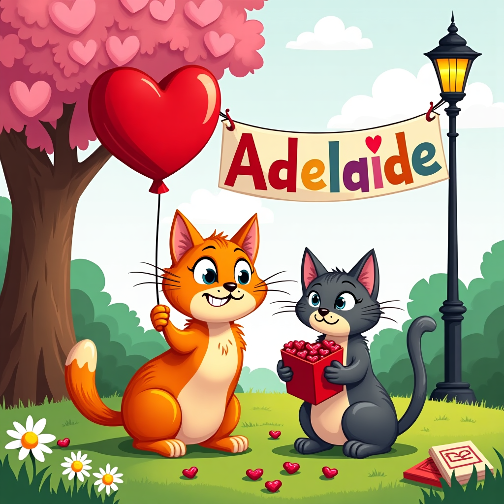 Cats Valentines-day Card