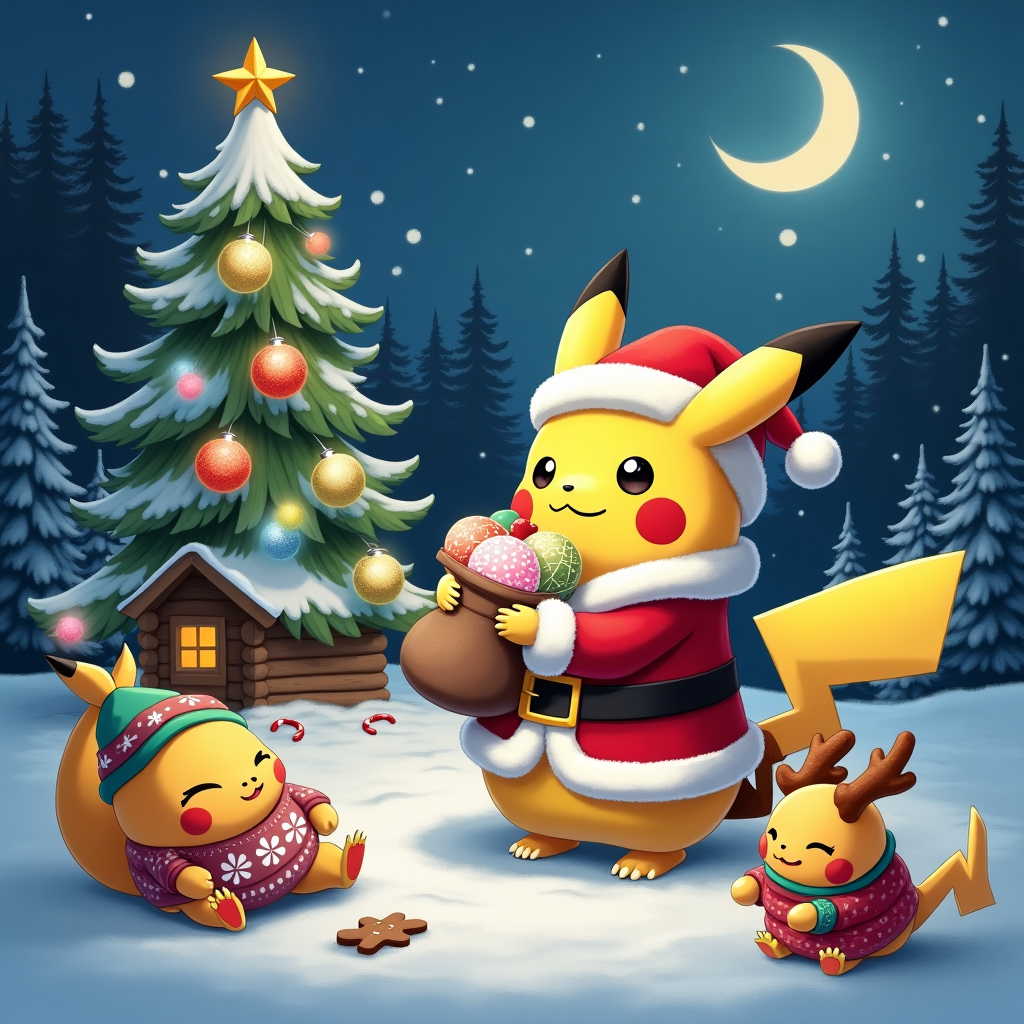 Pokemon Christmas Card