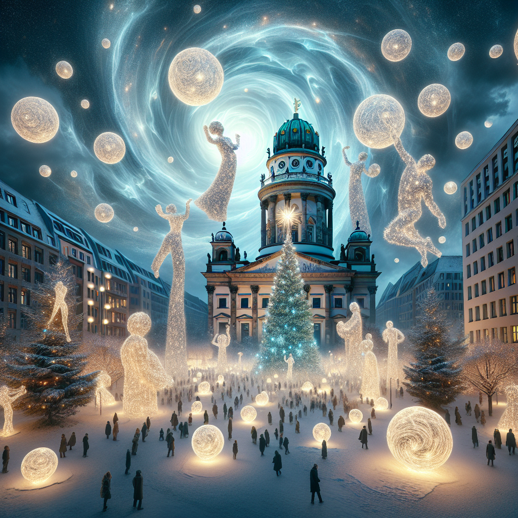 Berlin , Lights, Christmas, Lights, Families, and Friends,Kirche. Christmas Card