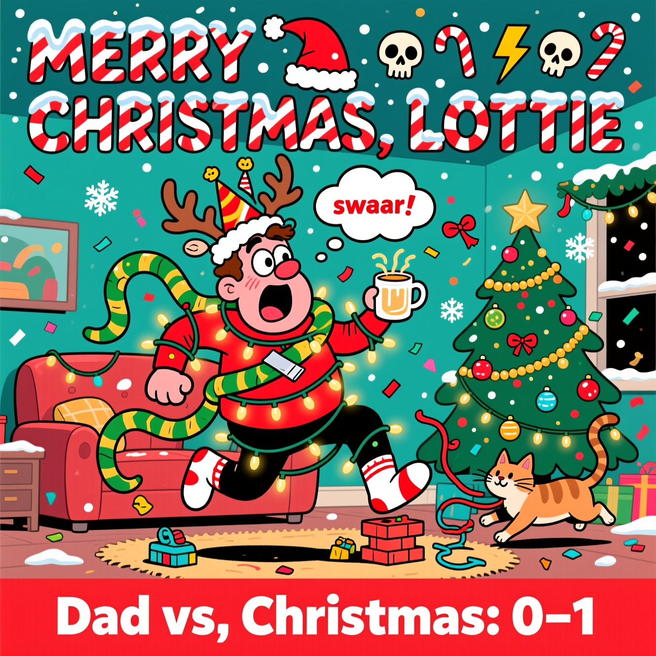 DAD, and Christmas Card