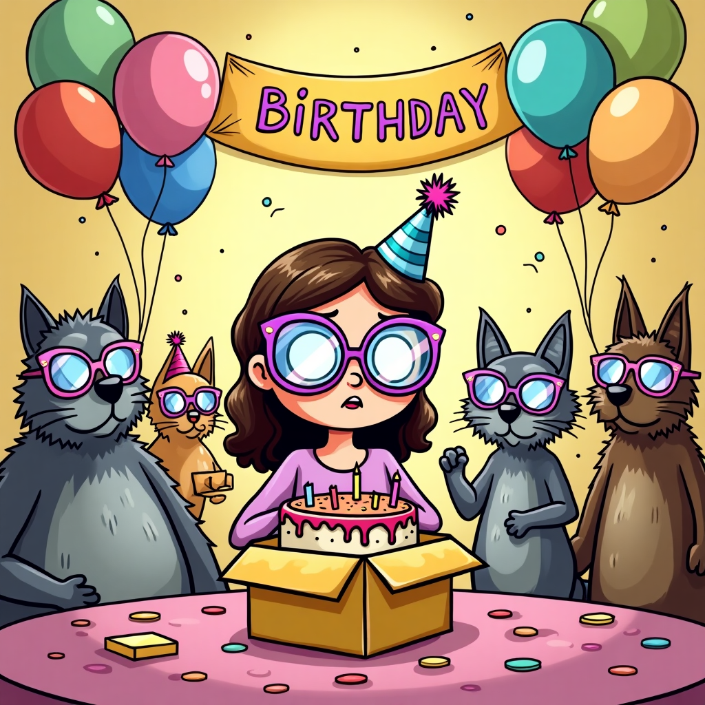 Spectacles Birthday Card