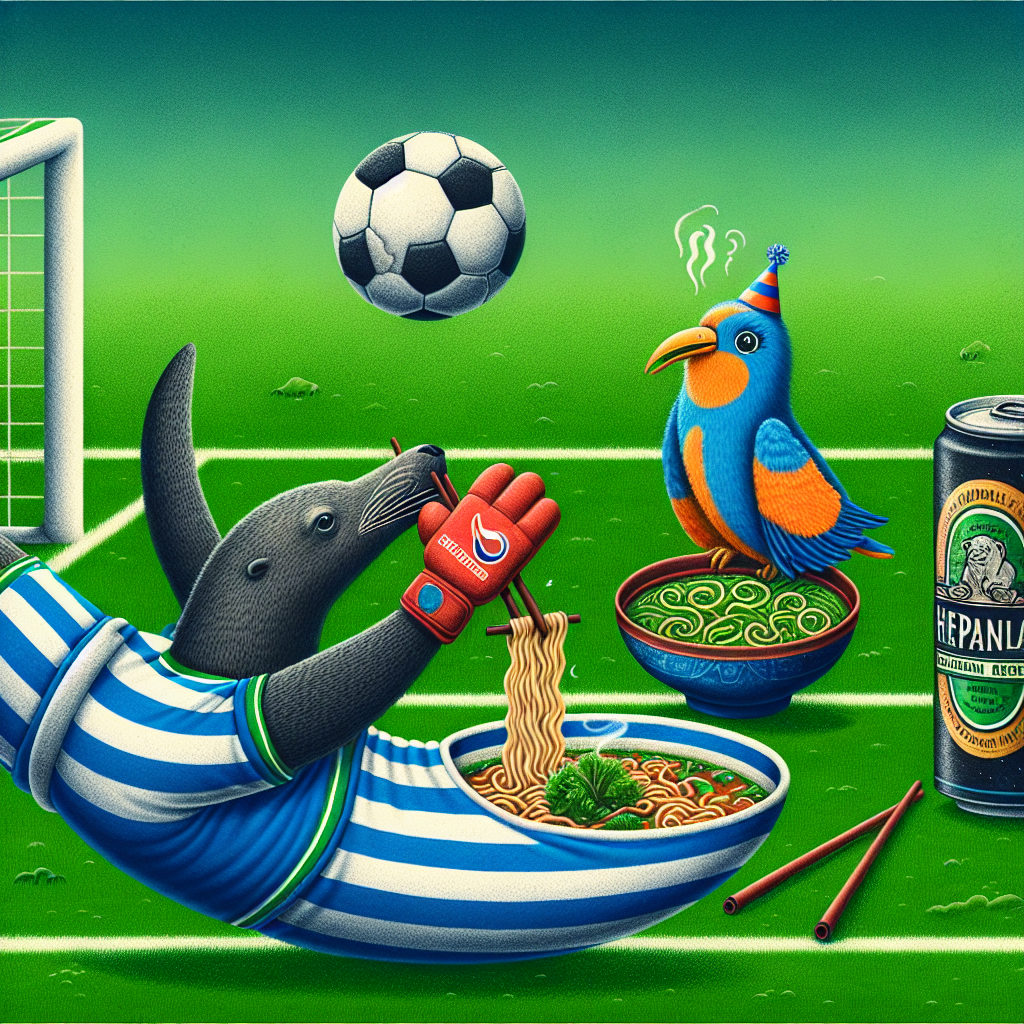Soccer, Toucan, Manatee, Guinness , Ramen, and Chelsea football club Birthday Card