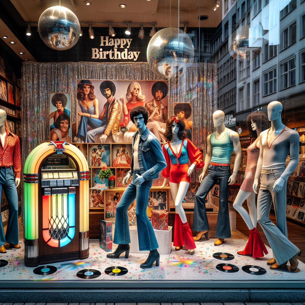 Mannequins , Window displays, and 1970s Birthday Card