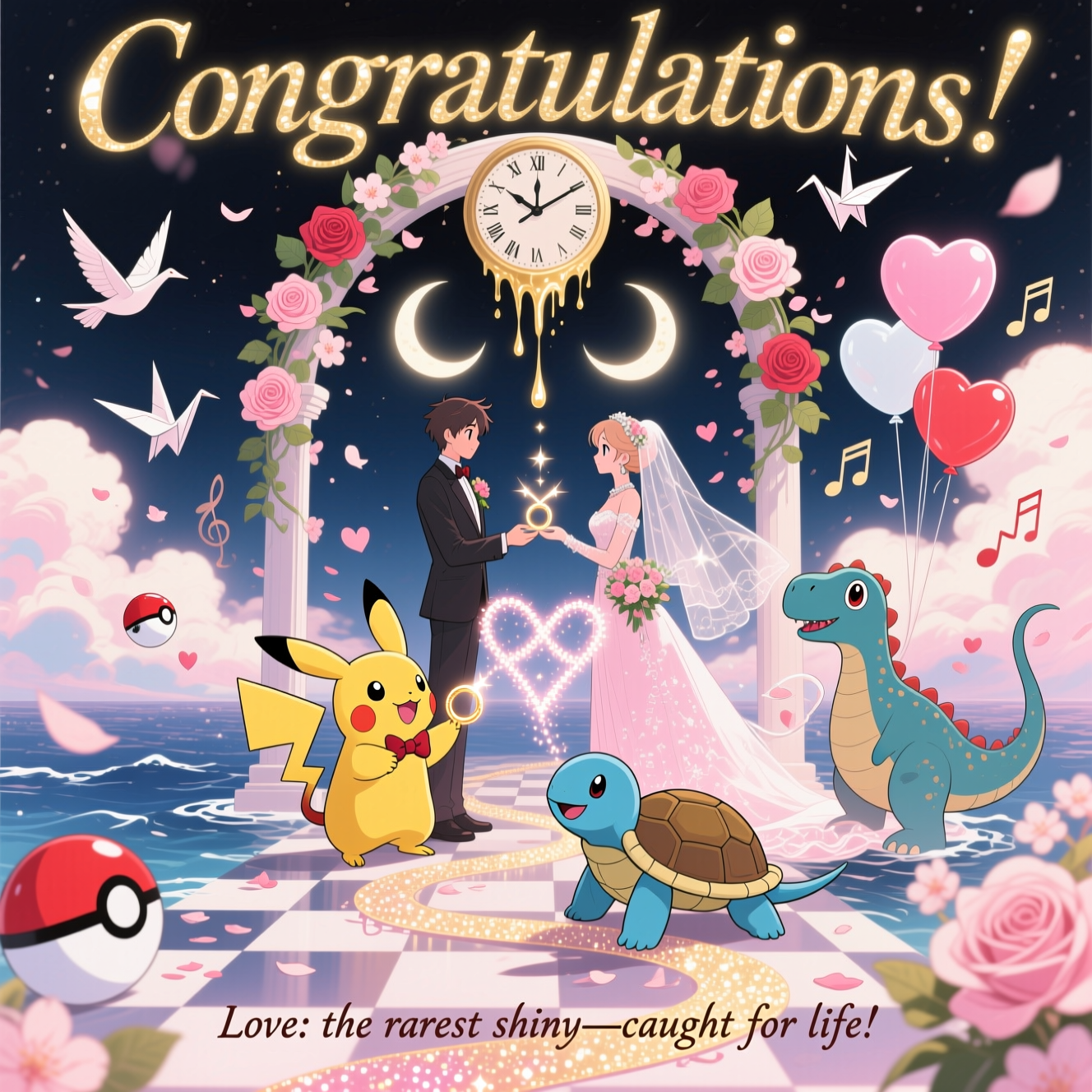 Anime , POKEMON , Wedding, and Wedding Card