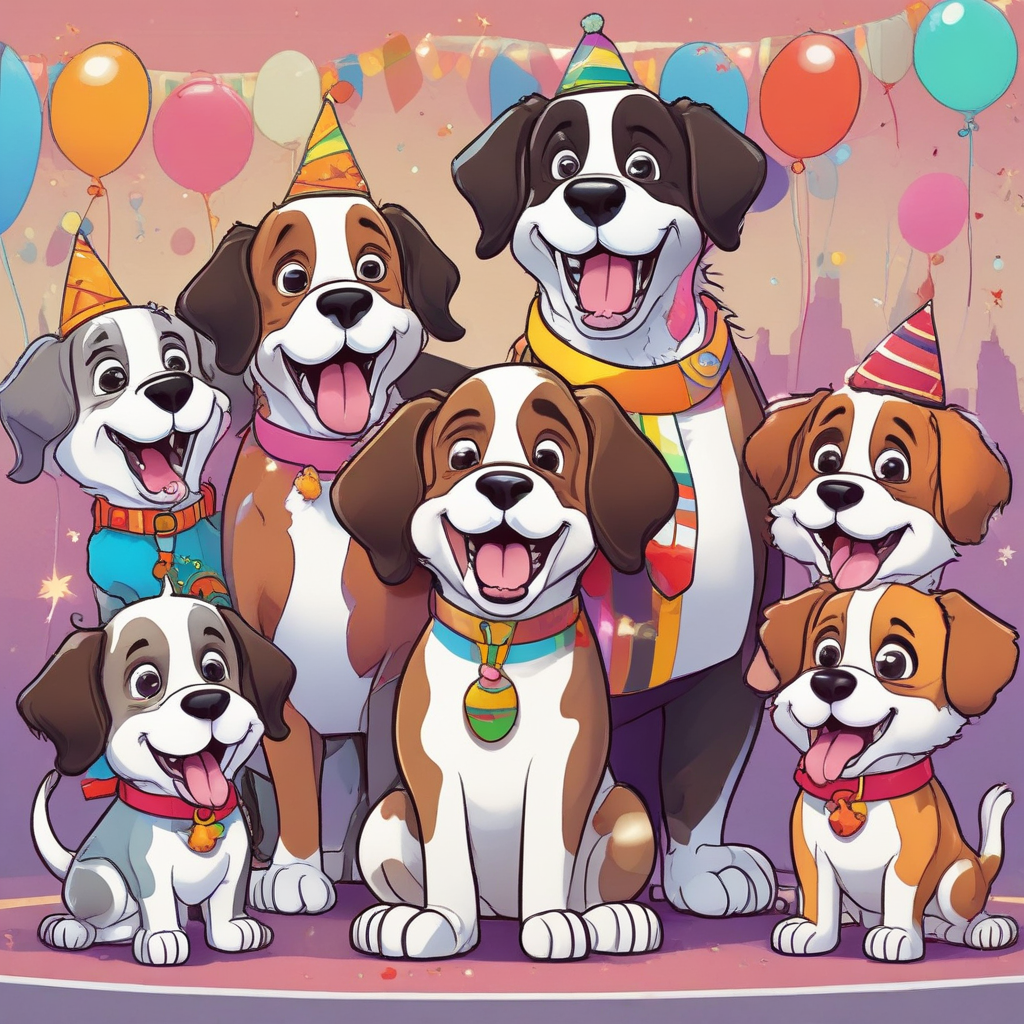 Bucks Fizz (pop group), Cujo, Gentri the gentlemen trio, custard pies, gunge, Rita from Coronation Street Birthday Card