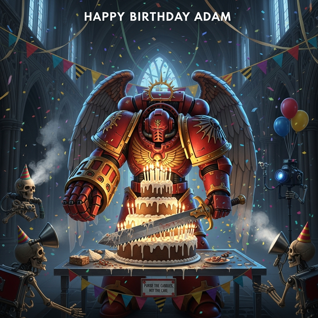 Warhammer Deminion Zephon, and Birthday Card