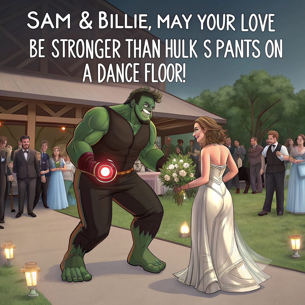 Marvel wedding Wedding Card