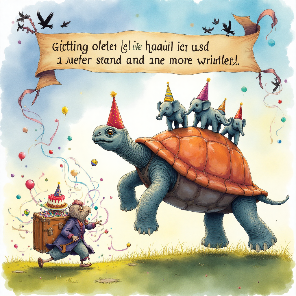 Terry pratchet books , Discworld, and Birthday Card