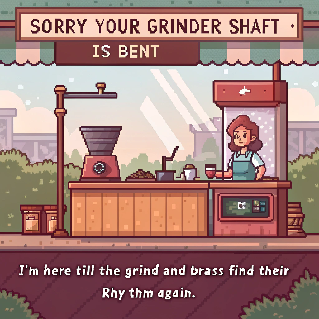 Coffee, Trombone, and Sympathy Card