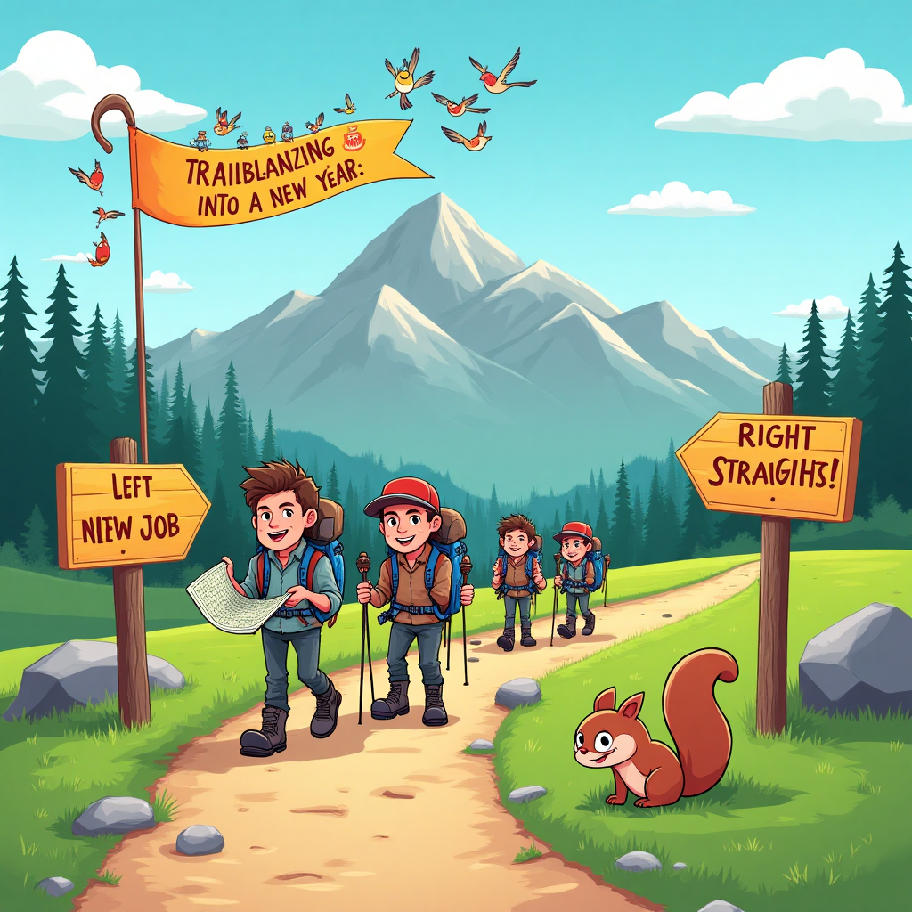 Hiking, and Birthday Card