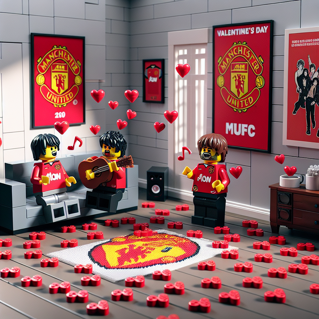 MUFC, lego, Stone Roses Valentines-day Card