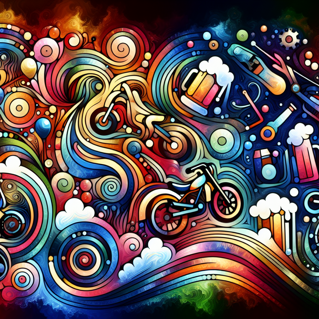 Motorbikes, Mountain bikes, Beer, and Clubbing Birthday Card