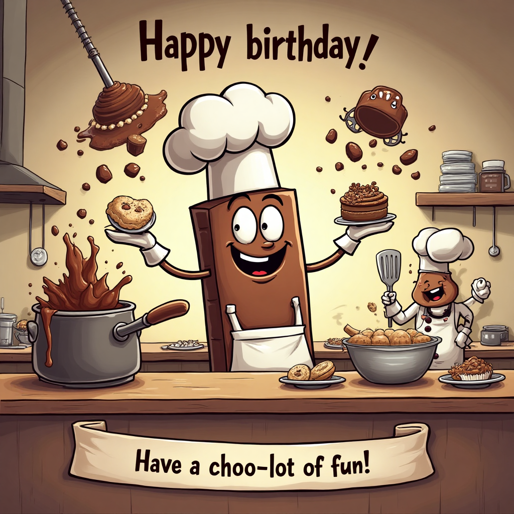 Chocolate cooking restaurants , and Birthday Card