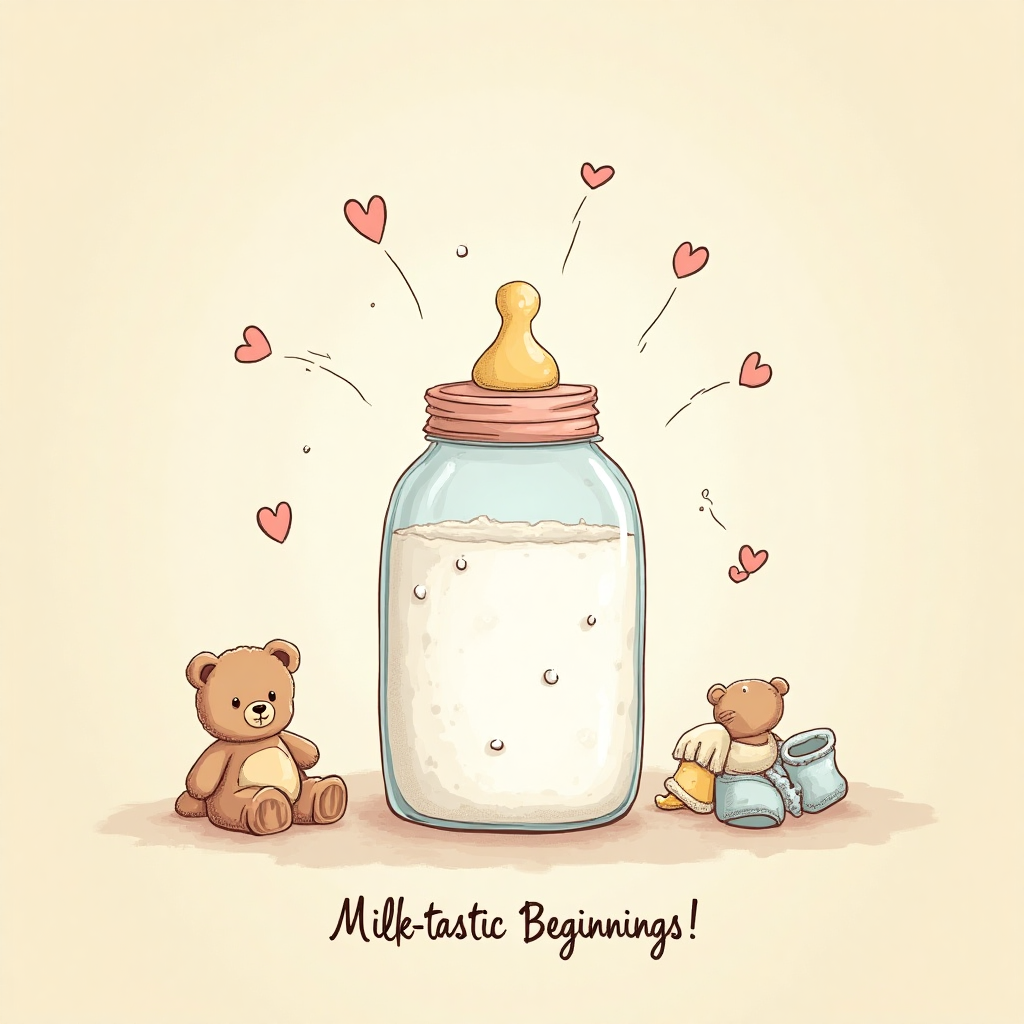 Milk, and New-baby Card