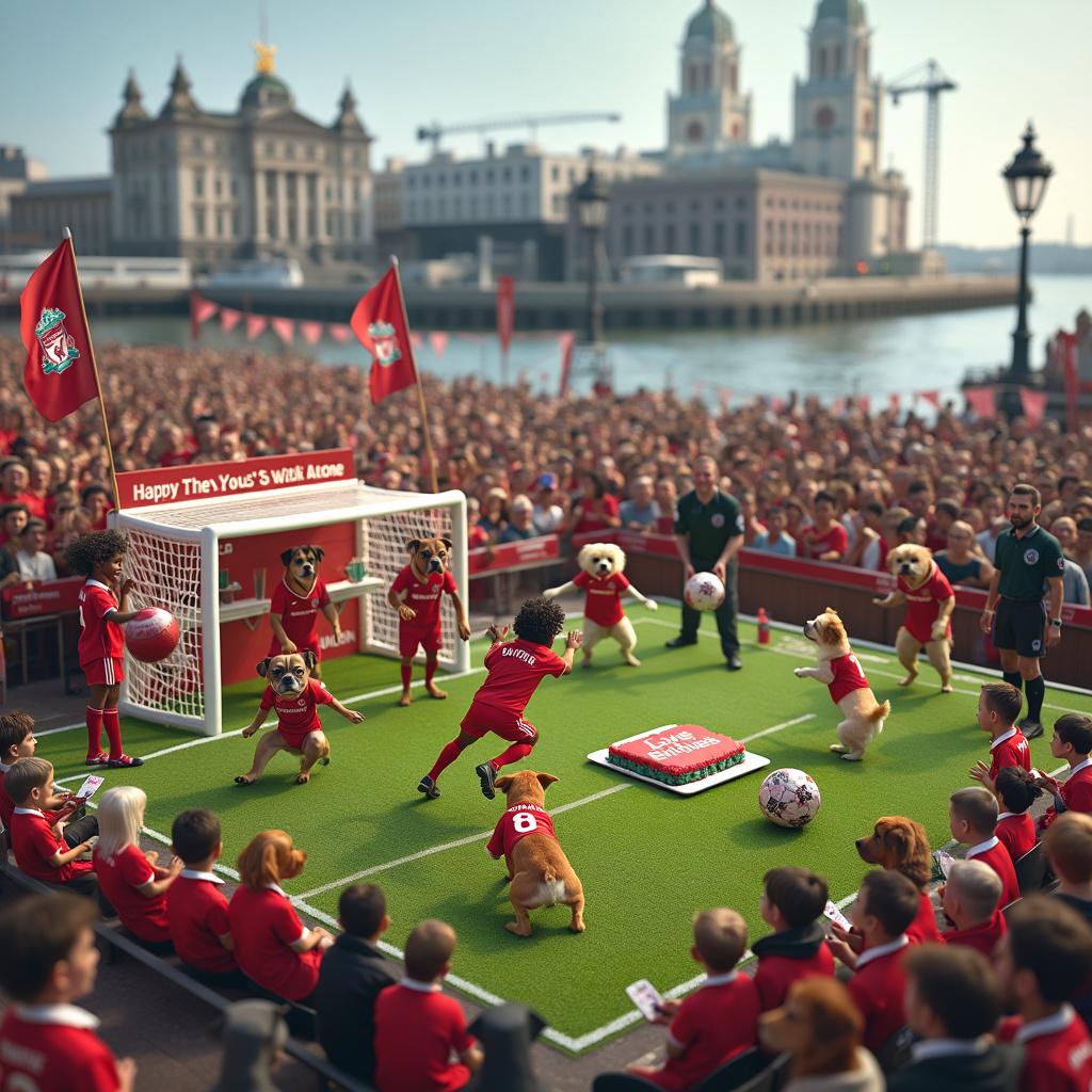 Liverpool , and Dogs Birthday Card