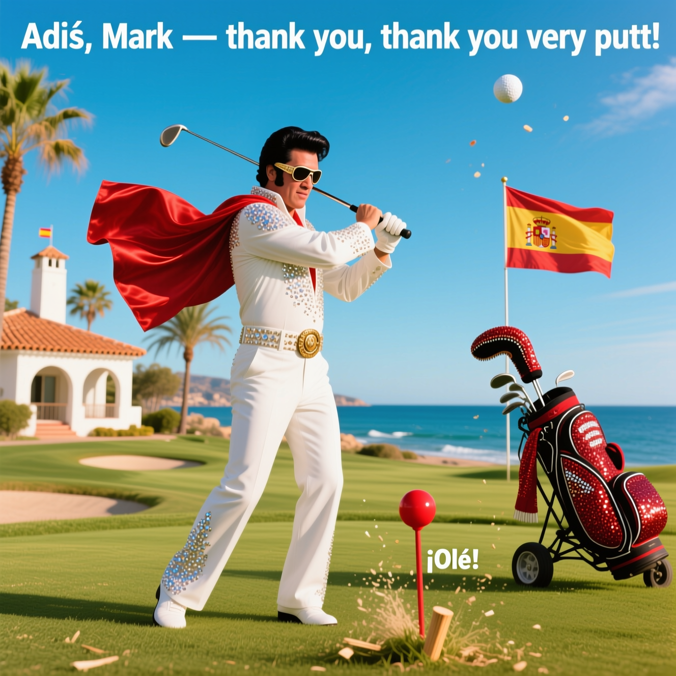 Elvis , Golf, Spain , and Farewell Card
