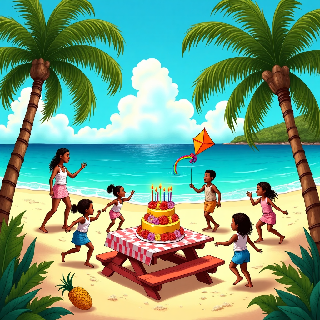 A beautiful scene of Jamaica Birthday Card