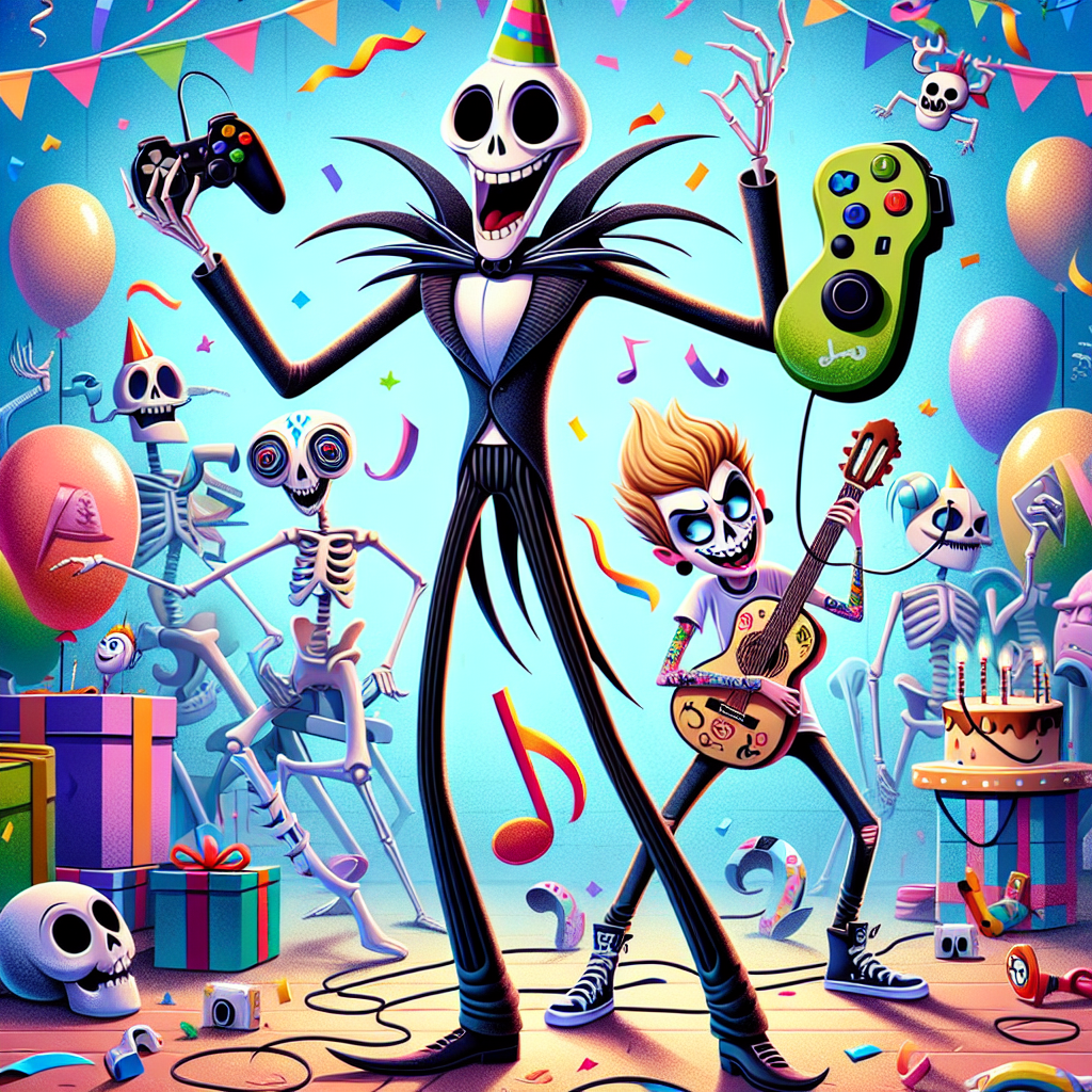 Jack skellington, Machine gun kelly, and Gaming Birthday Card