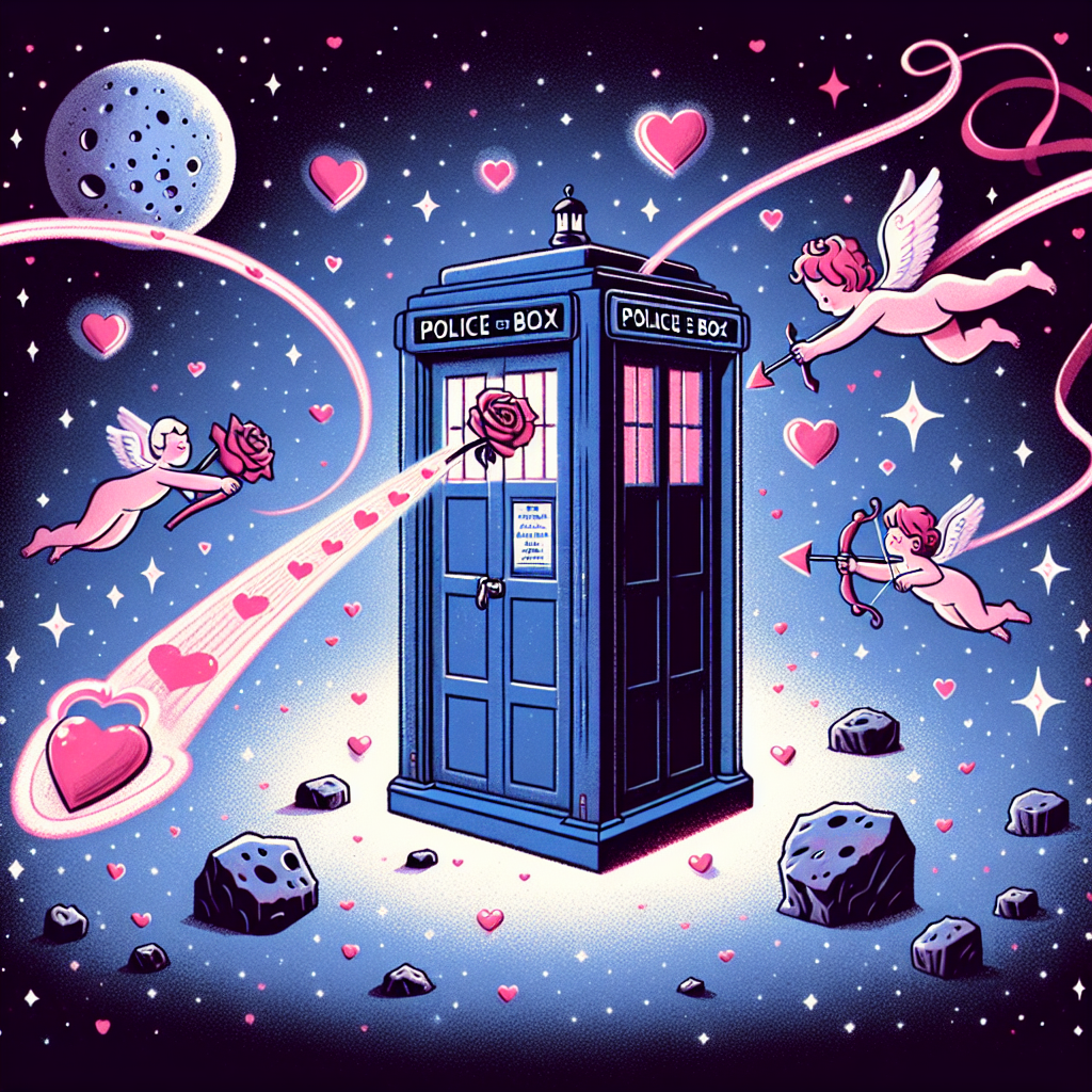 Dr who, Twitch, and Space Valentines-day Card