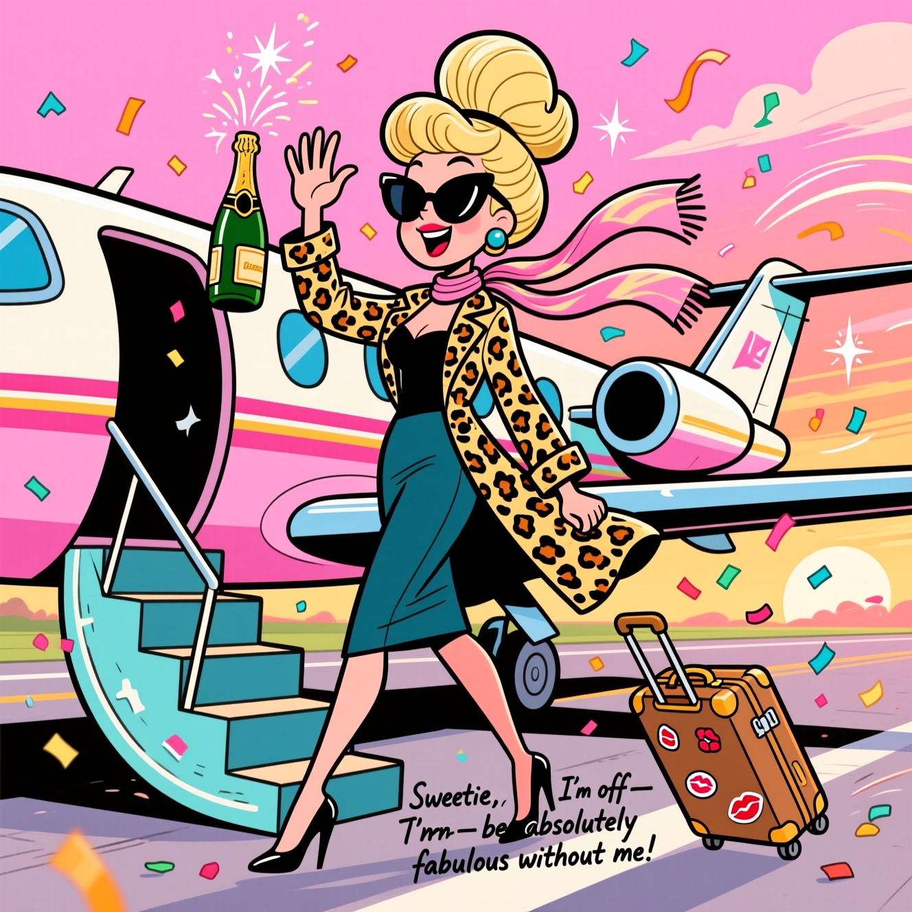 Patsy absolutely fabulous departing, and Farewell Card