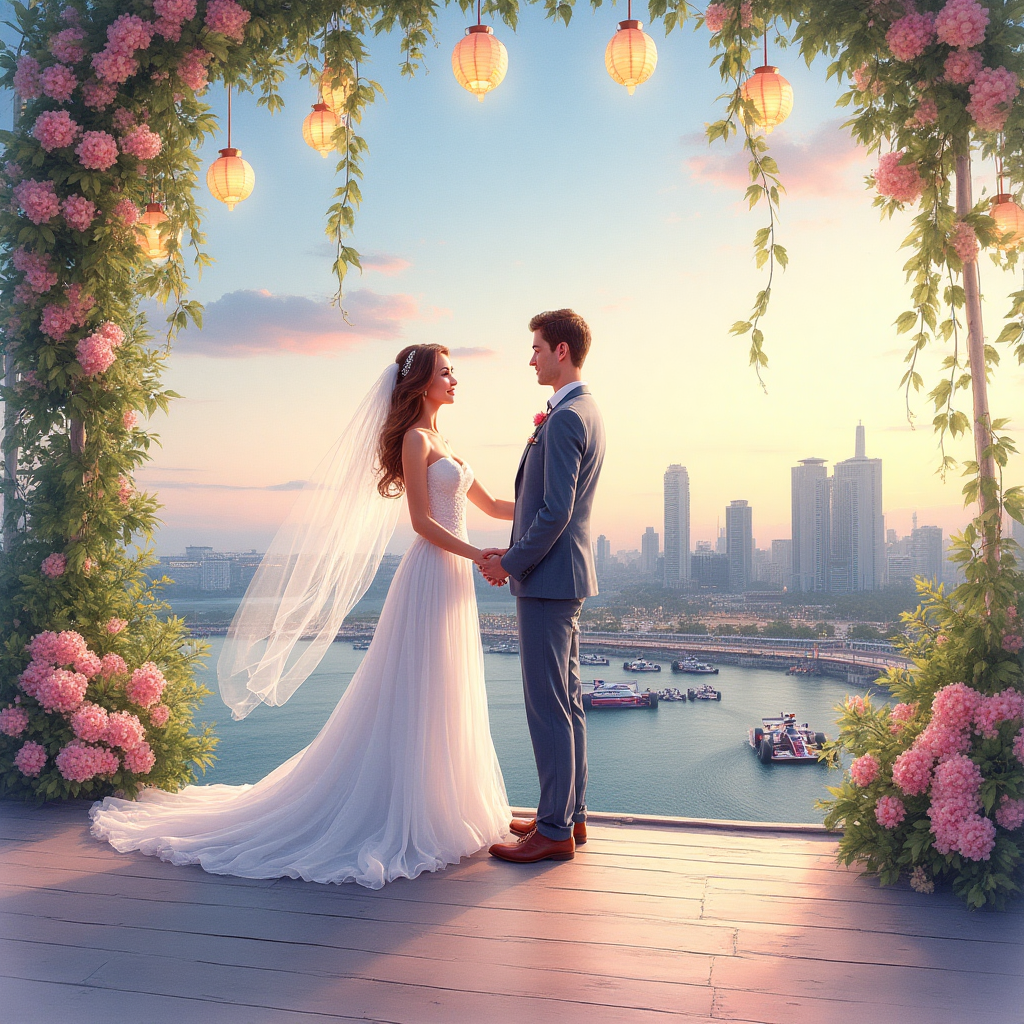 F1, Singapore, and Wedding Card