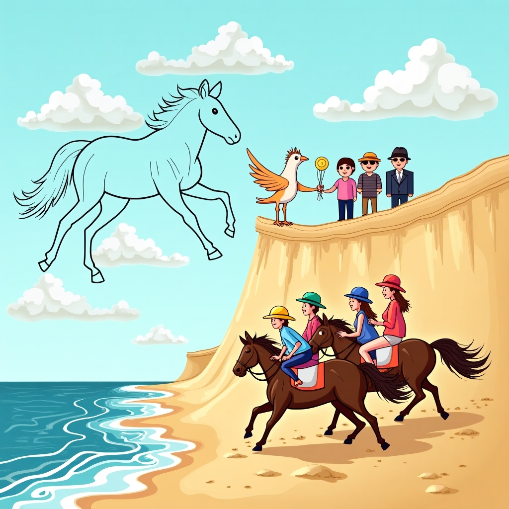 The beach, Horses, Isle of wight, and Family Congratulations Card