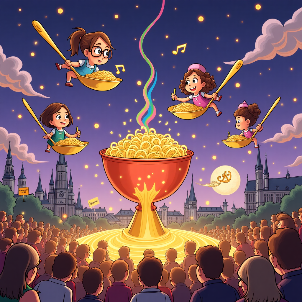 Eating a bowl together in the City Köln, Going to a concert, and Two 25 year old daughters Jacqueline (short brown hair) and Michelle (curly brown hair and glasses) Birthday Card