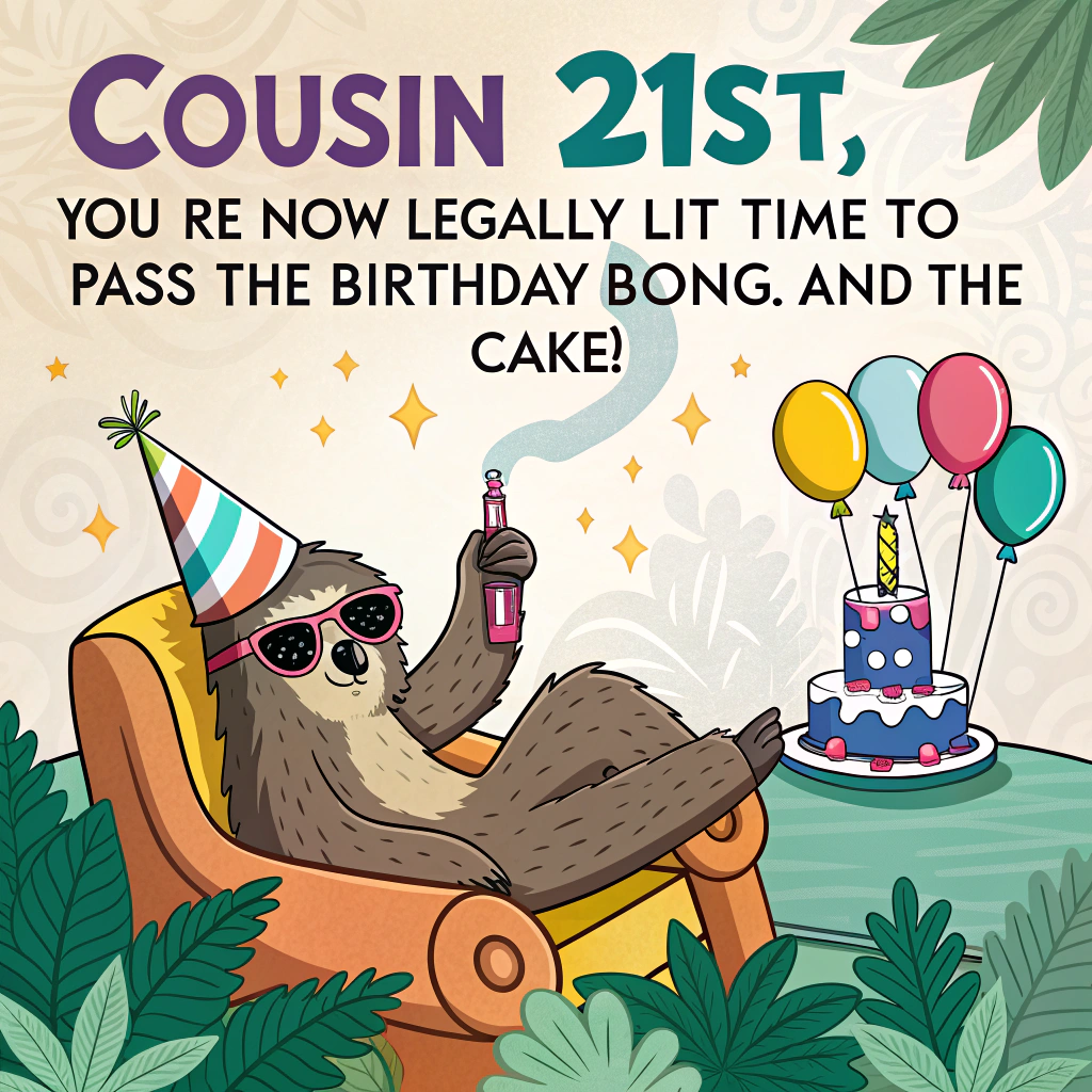 Weed , and Bongs Birthday Card